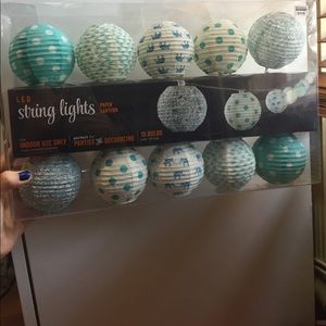 Paper lantern string lights -elephant