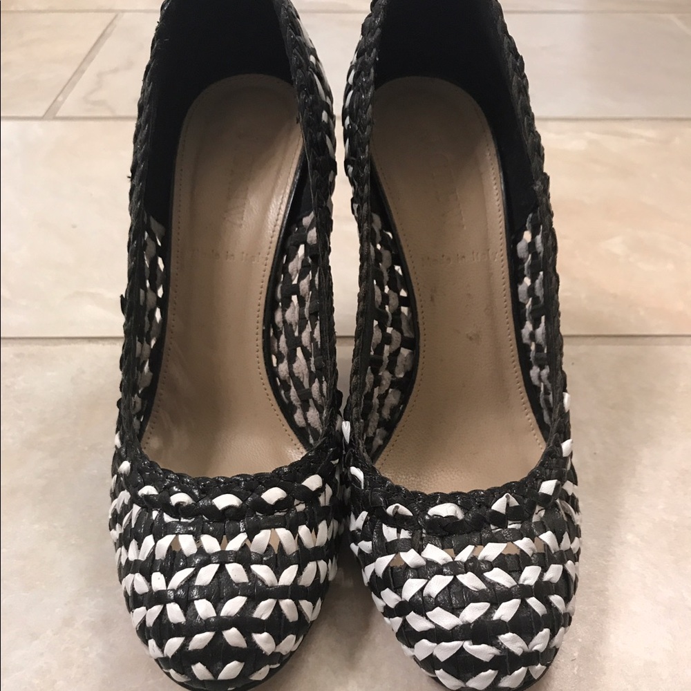J Crew woven heels size 6.5