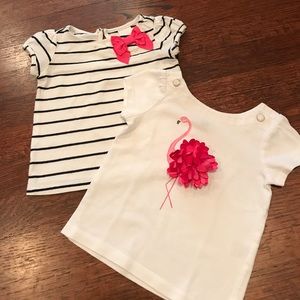 Janie and Jack Bundle of 2 tops 12-18 month