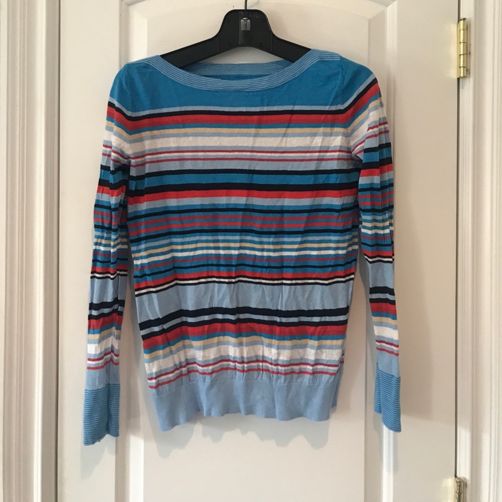 Blue striped sweater