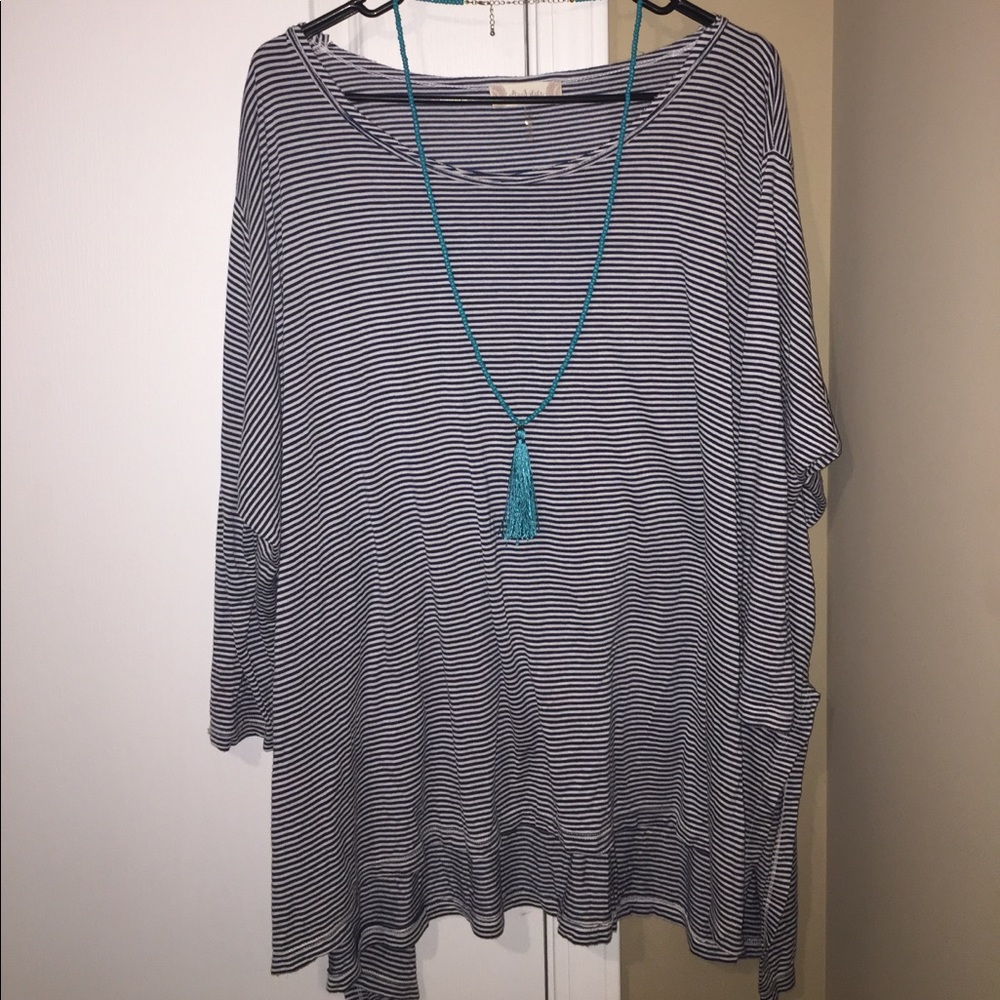 Oversized Striped Tee
