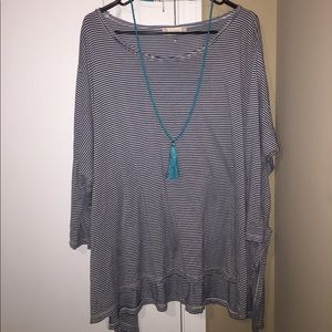 Oversized Striped Tee