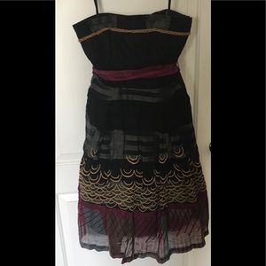 Anthropologie strapless dress