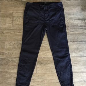 J Crew Navy Utility Ankle Pants