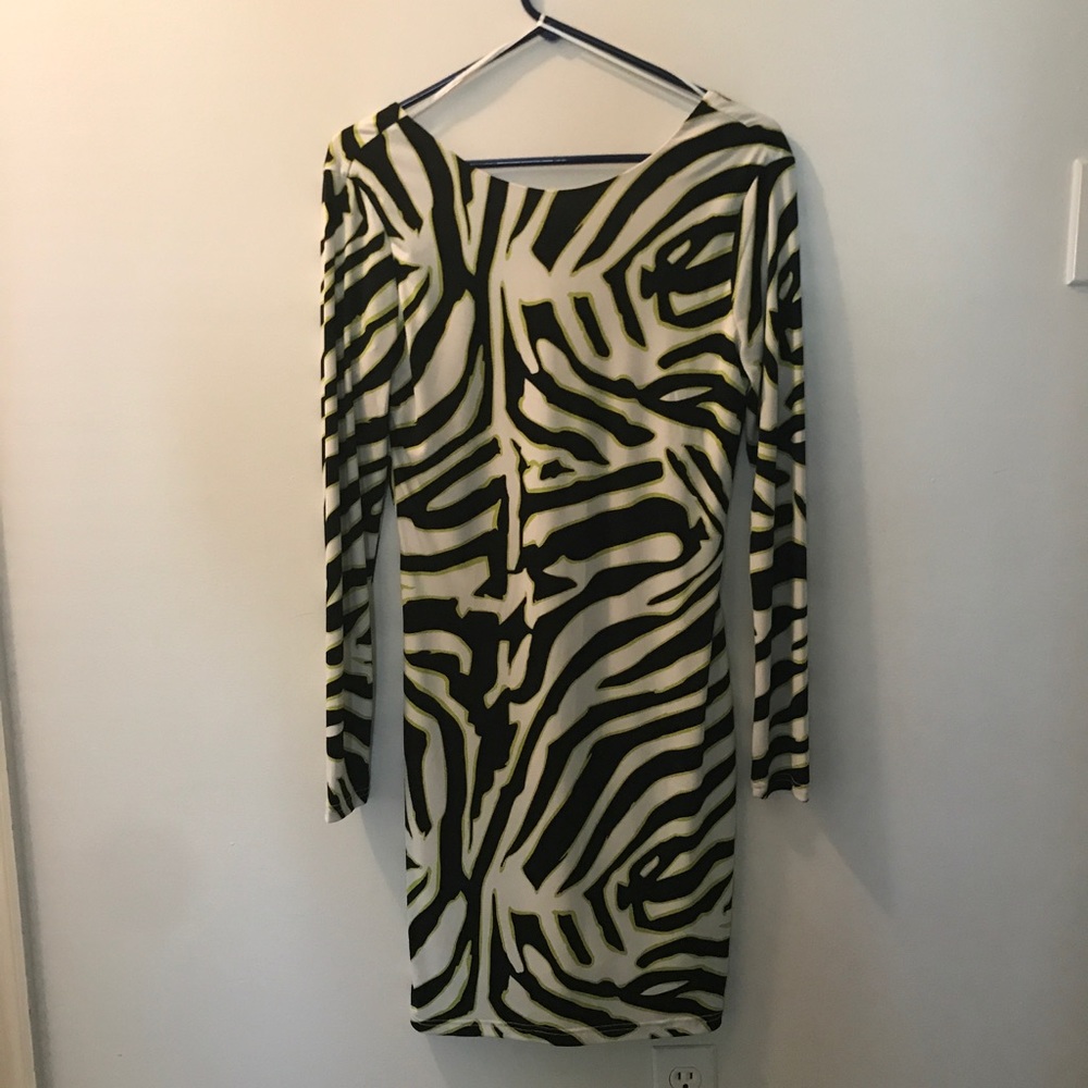 Printed Long Sleeve Dress.