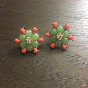 Green and Peach Earrings!