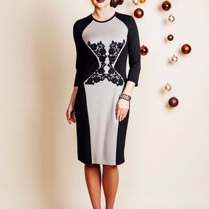 LACE DECOR PARTY DRESS MADE IN EUROPE