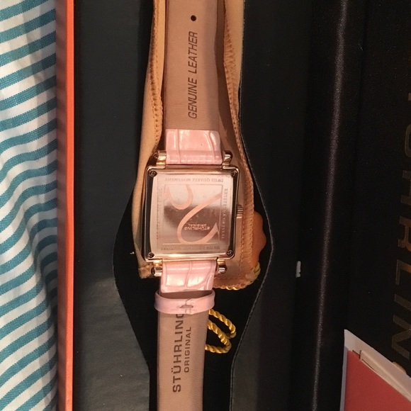 Beautiful stuhrling watch w/ diamonds Ex cond nwot - Picture 3 of 4