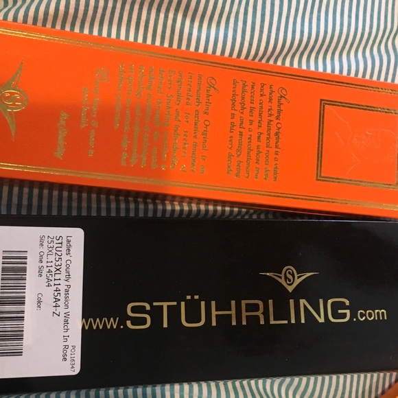 Beautiful stuhrling watch w/ diamonds Ex cond nwot - Picture 4 of 4