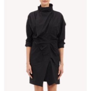 Isabel Marant black cotton asymmetrical dress