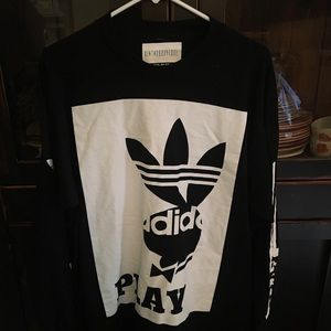 Brand new adidasxplayboy collab long sleeve shirt