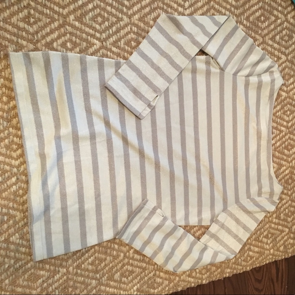 Gray and silver shirt