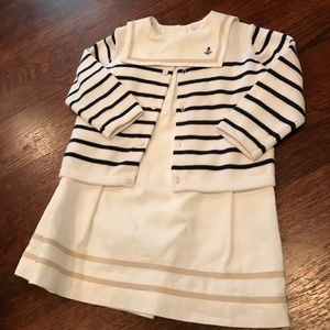 Janie and Jack Dress w. Cardigan 12-18m nautical
