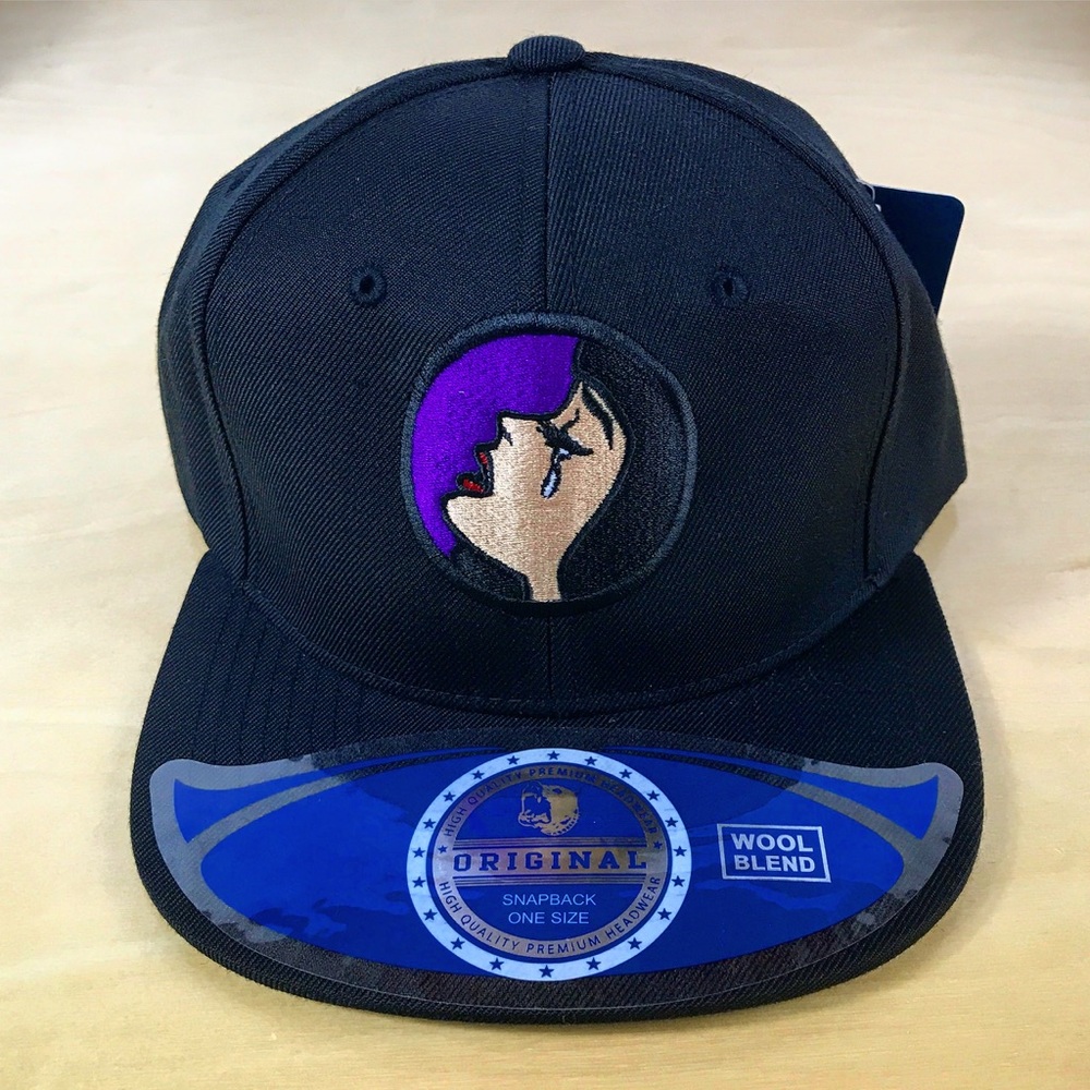 Girl crying snapback cap