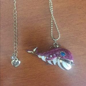 Betsy Johnson whale with starfish necklace