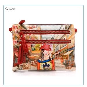 ❤️ NEW Fashion Girl Illustration Crossbody Purse