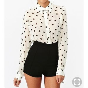 H & M High waisted dressy shorts