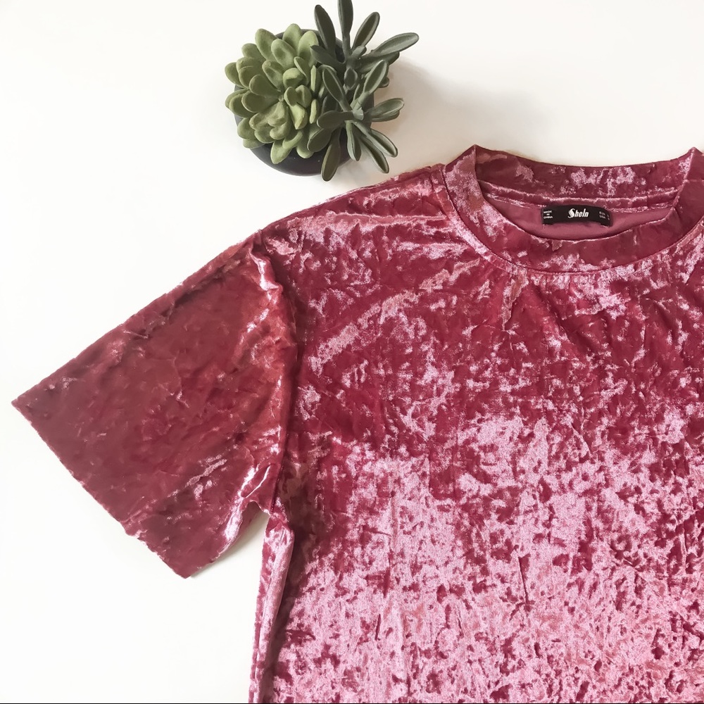 Pink Velvet Top - Picture 5 of 8