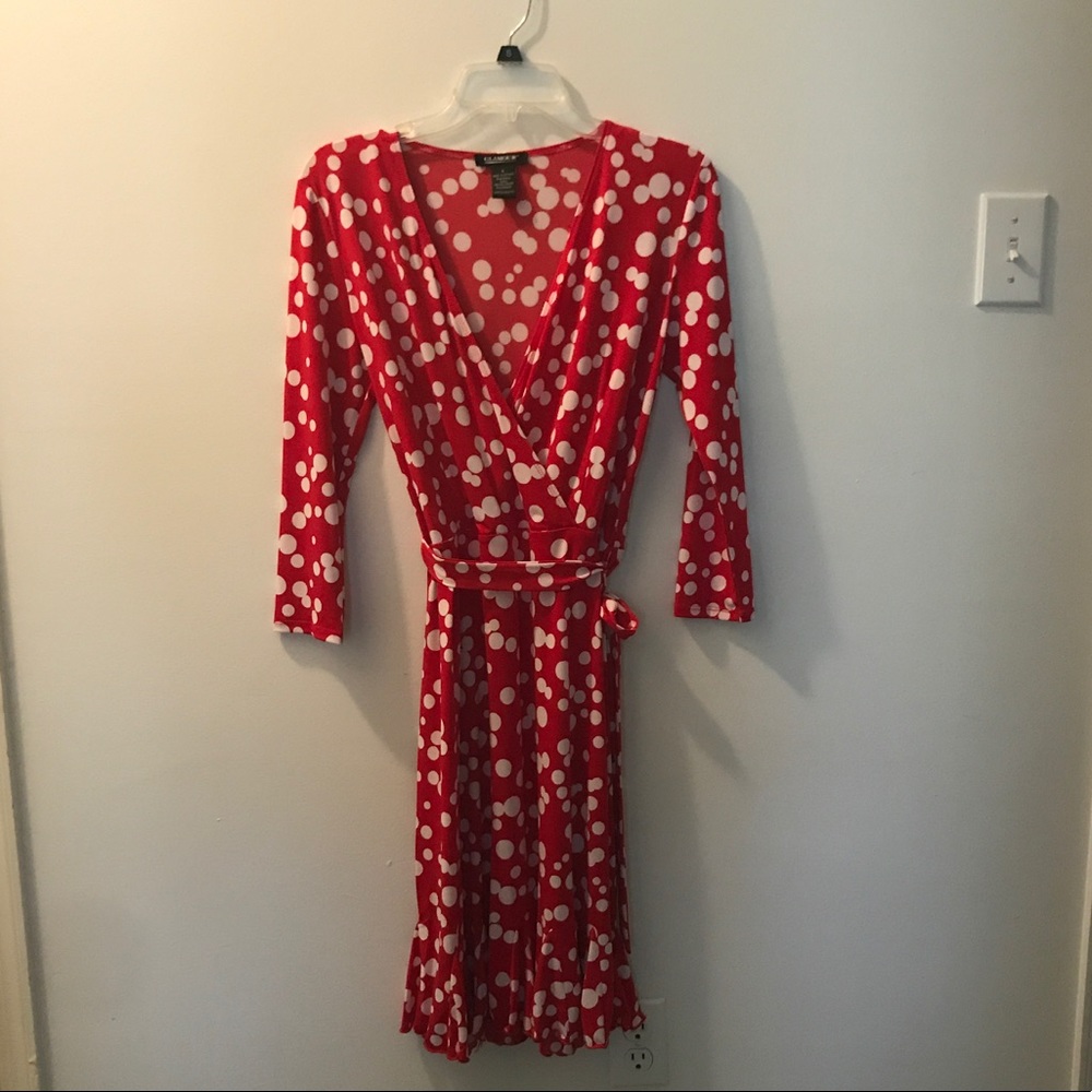 V Neck- Tie Dress