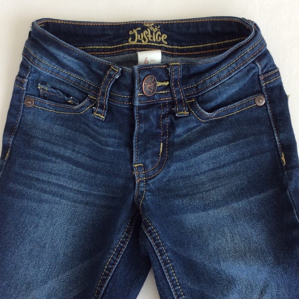 Justice girls jeans (size 6 slim)