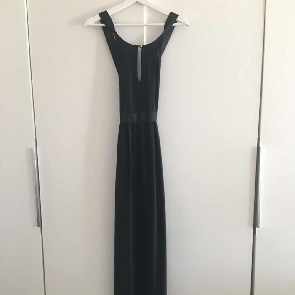 Juicy Couture black silk maxi dress