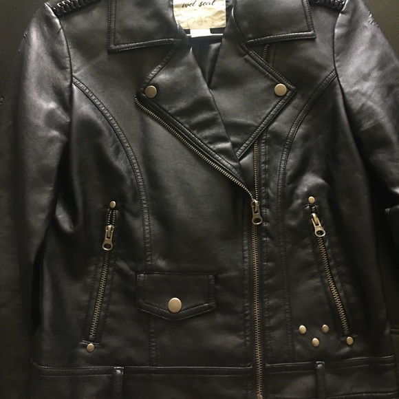 Black Leather Jacket - Picture 3 of 3