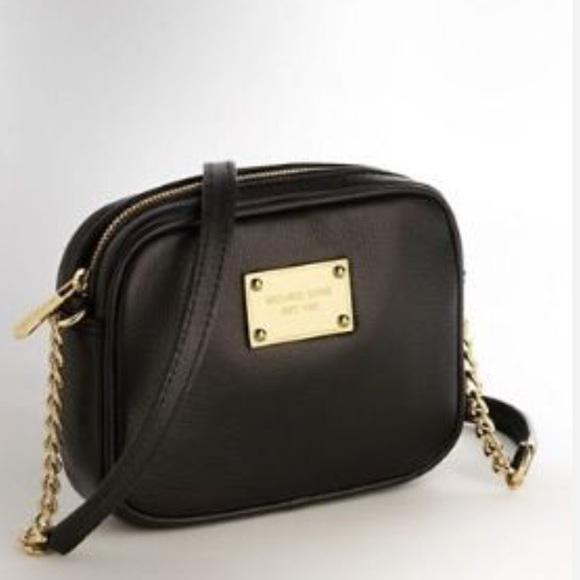 Gold Michael Kors Jet Set Crossbody purse - Picture 1 of 5