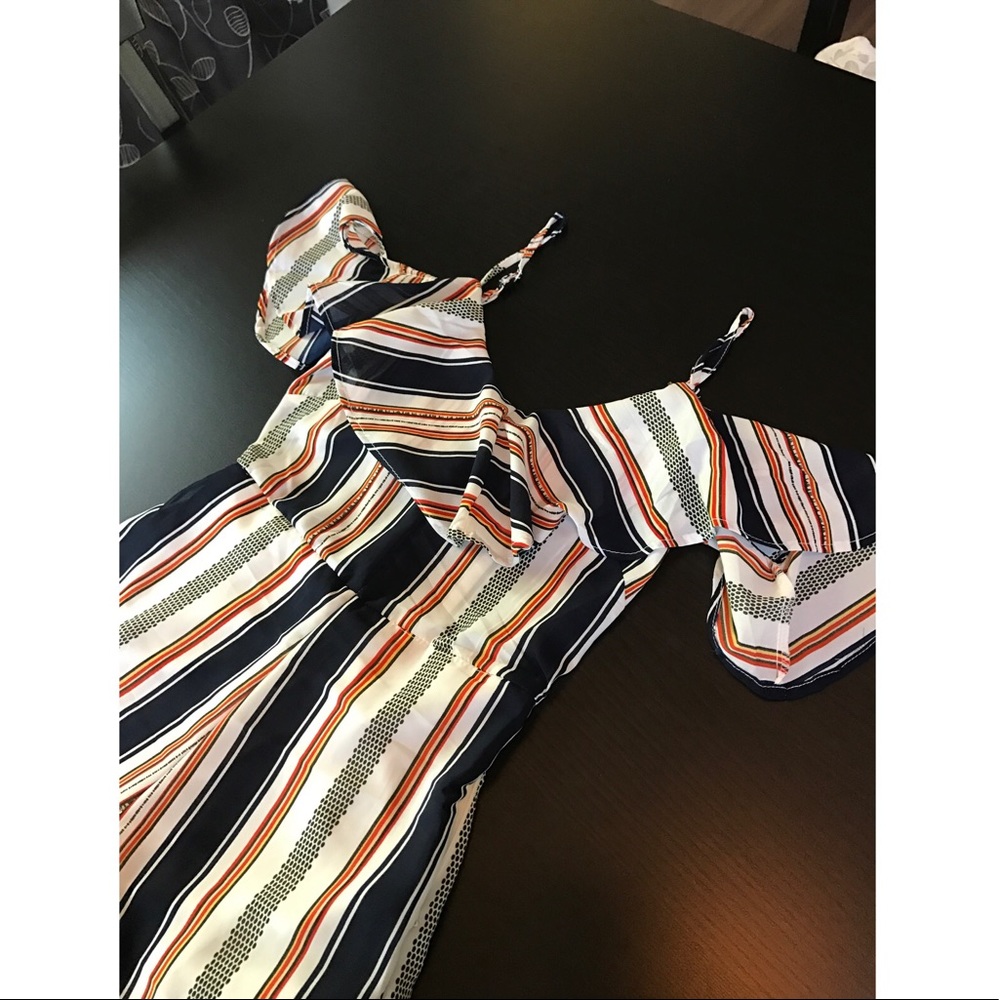NWT Striped Jumpsuit