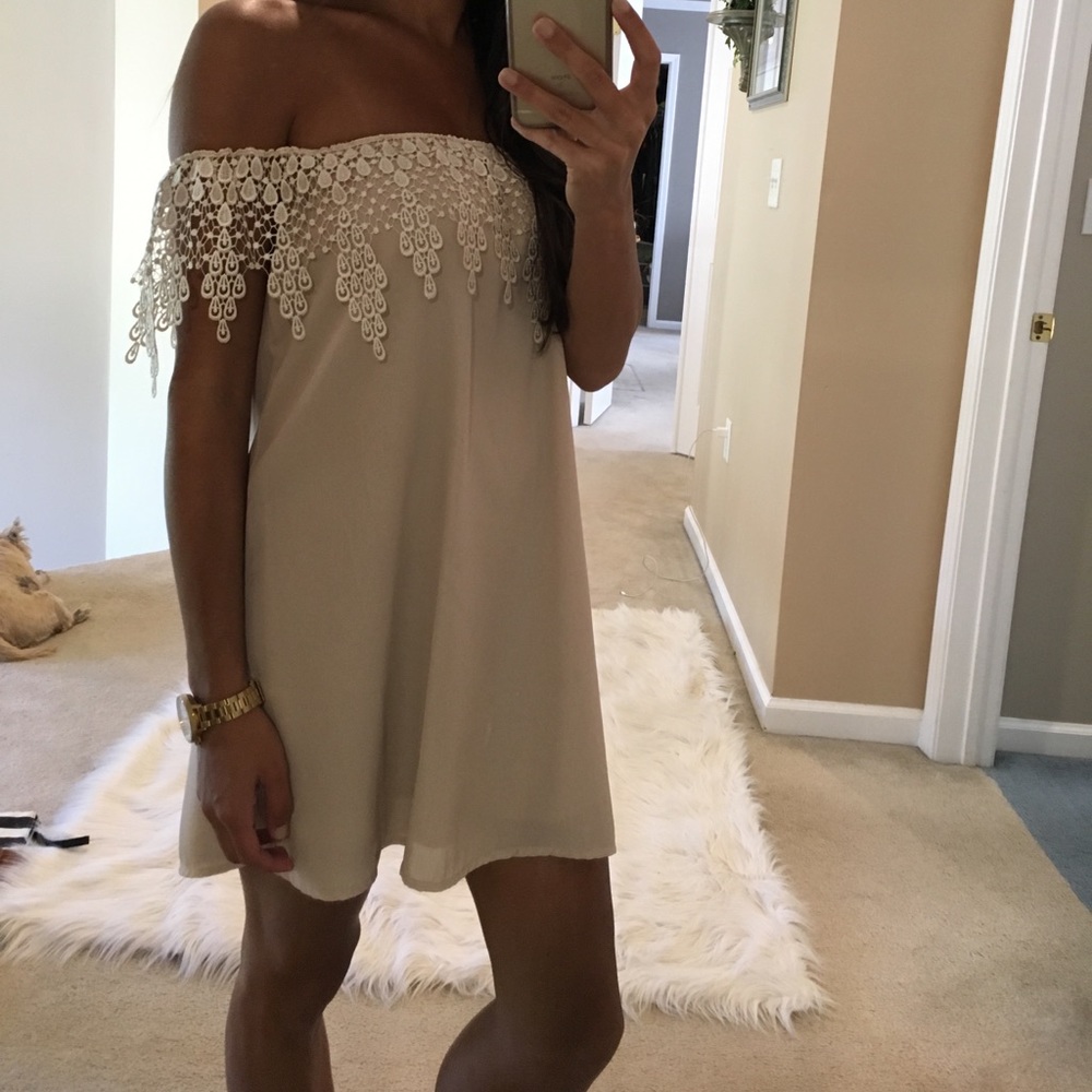 Lace Off The Shoulder Dress