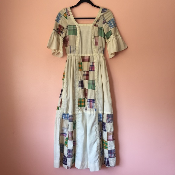 Vintage Patchwork Dress - Picture 2 of 4