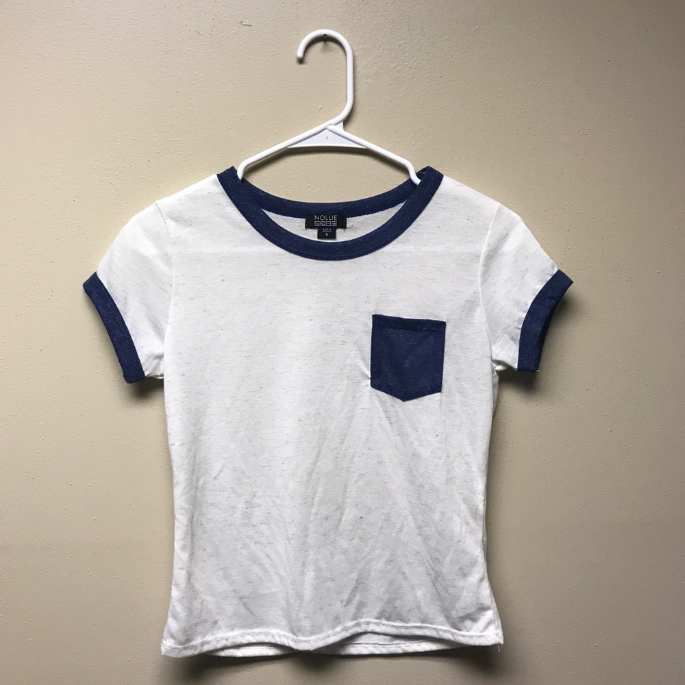 PacSun Basic Pocket Tee with Blue Accents