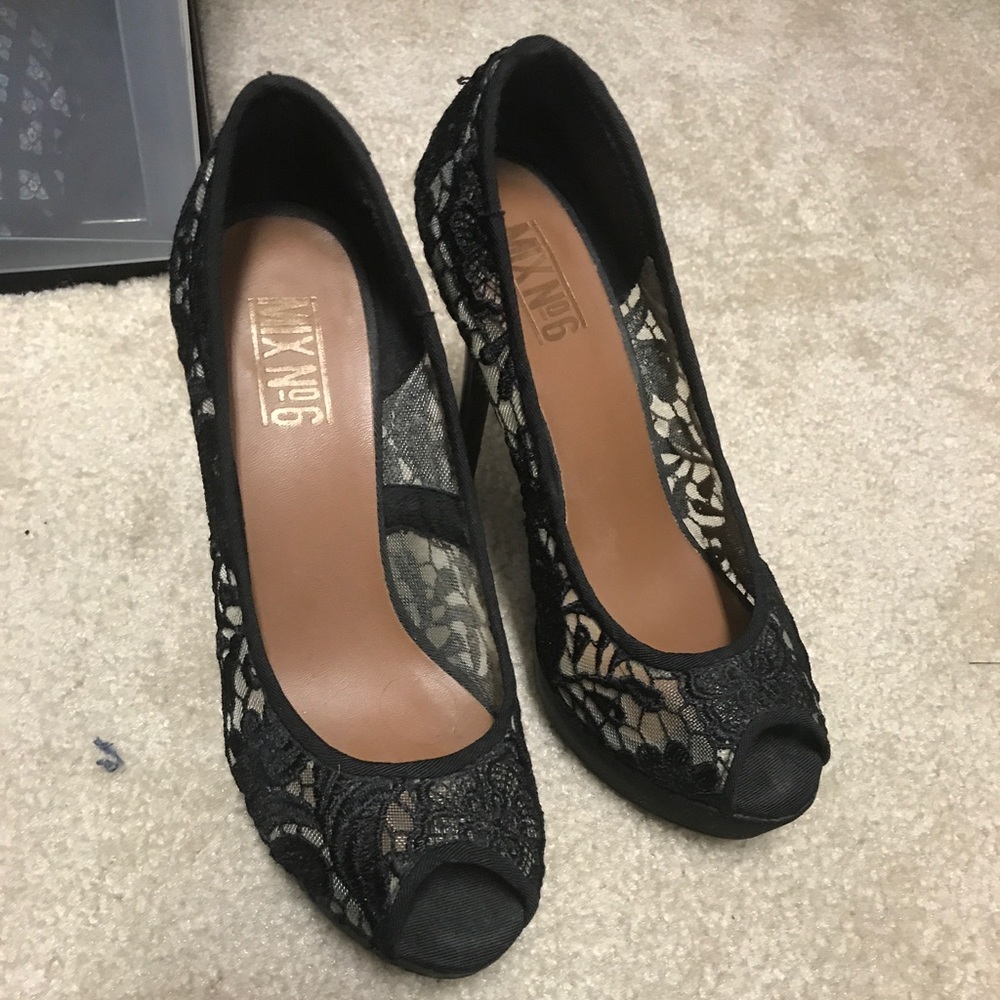 Lace high heels. Great condition