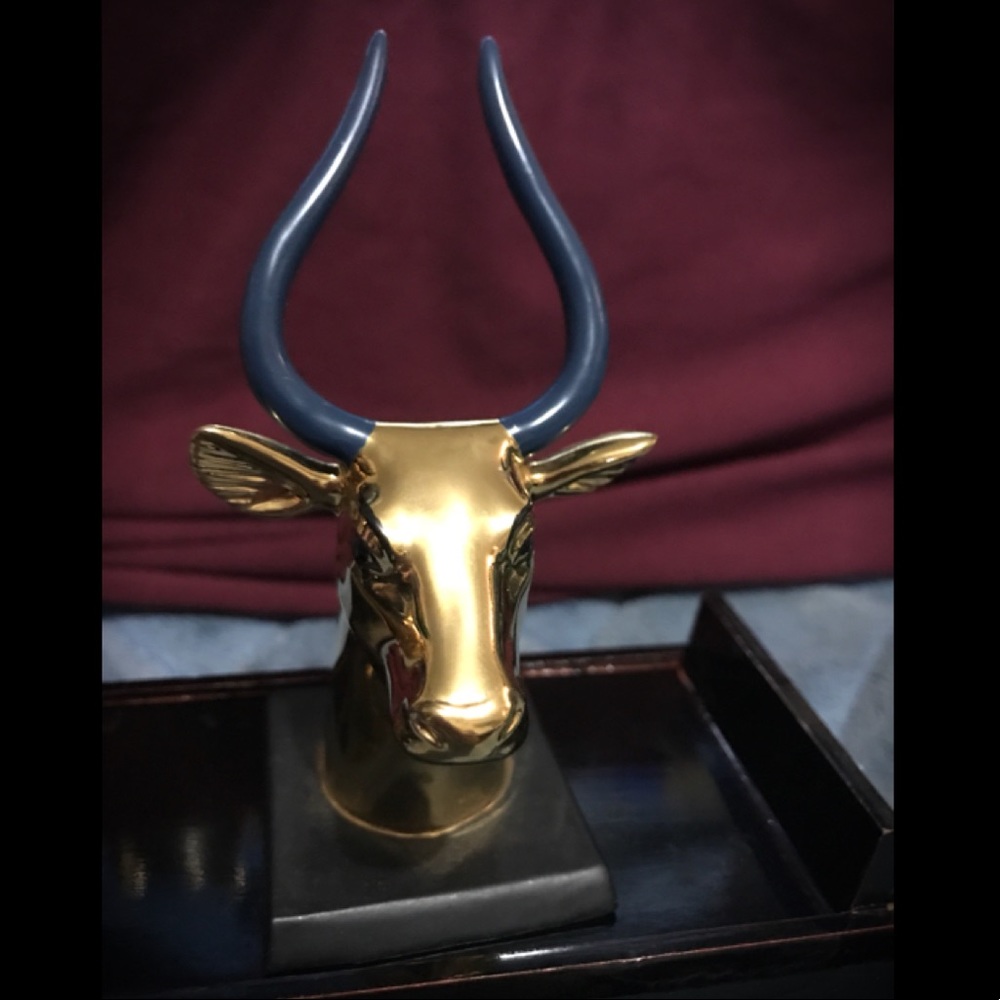 24kt Cow Head Franklin Mint 1998