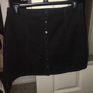 Cute button down skirt!