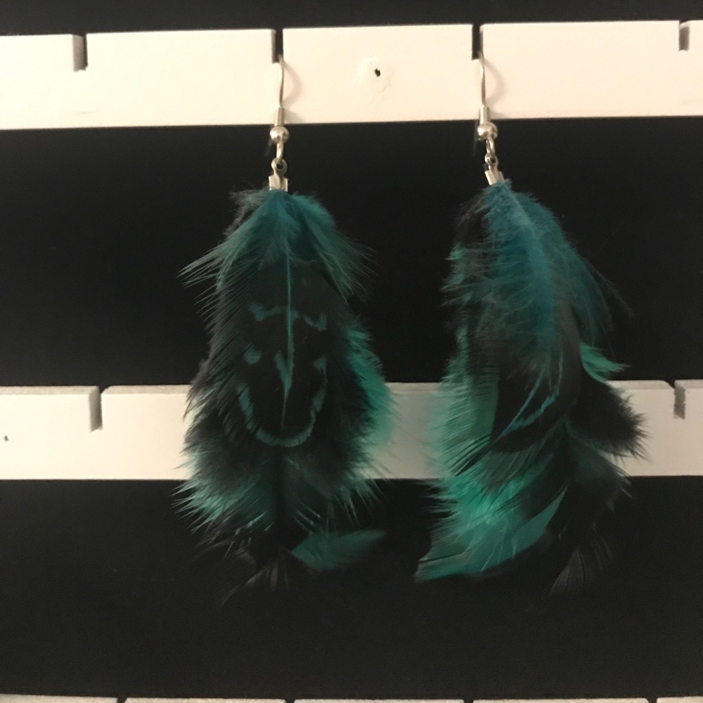 Feather earrings