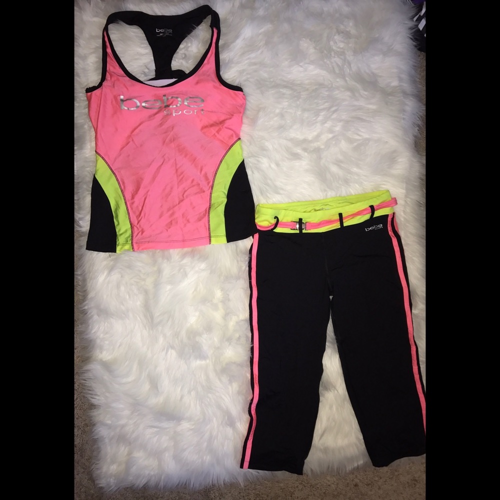 Bebe sport matching outfit size small