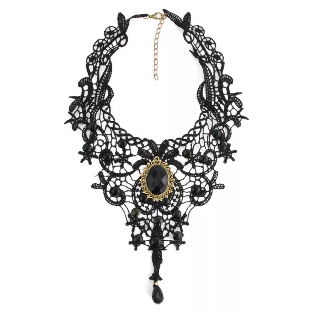 New Lace Choker With A Cameo Centerpiece