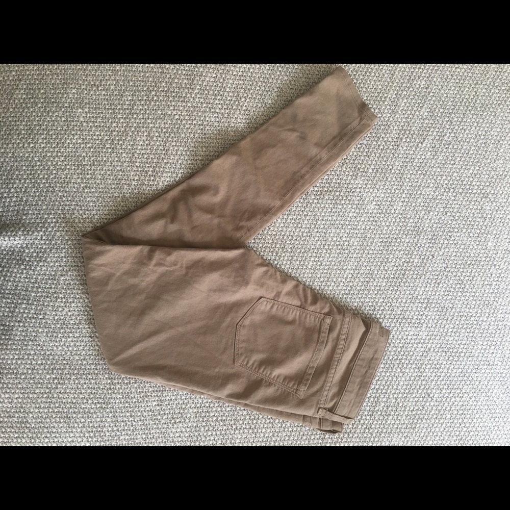 Vince. Skinny camel brown stretch pants