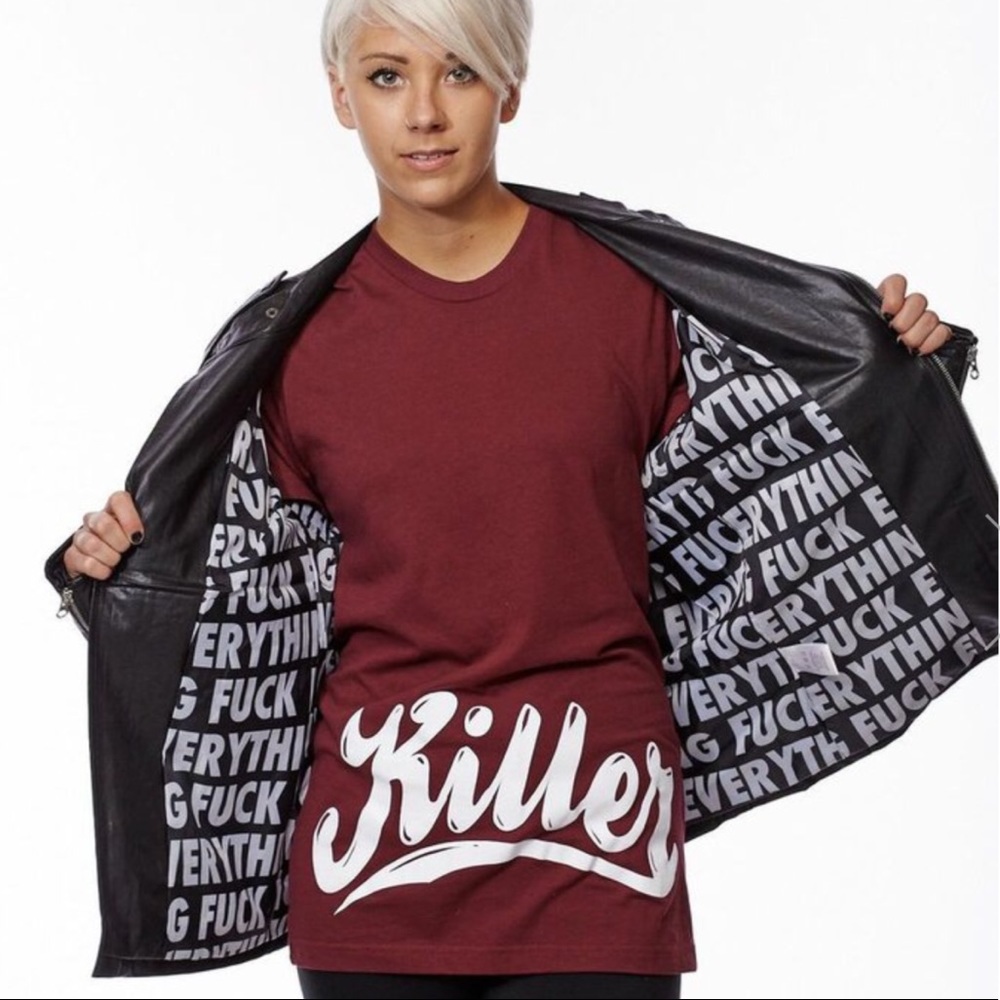 Fuck Everything Loose Leather Jacket