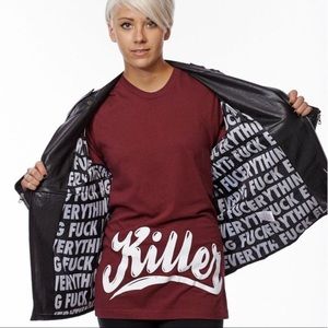 Fuck Everything Loose Leather Jacket