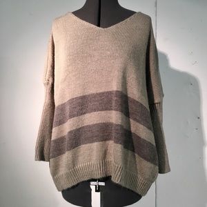 Soft & cozy striped sweater WORN ONCE!