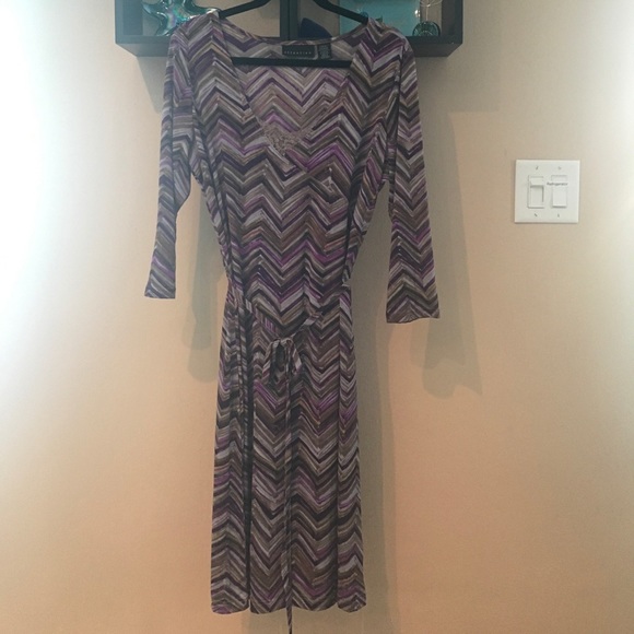 Mock Wrap Dress - Picture 1 of 2