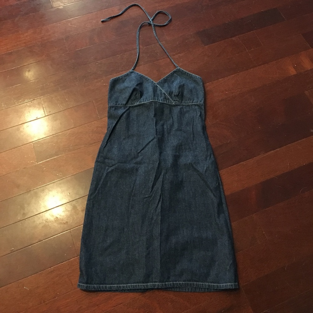 Old navy blue jean dress