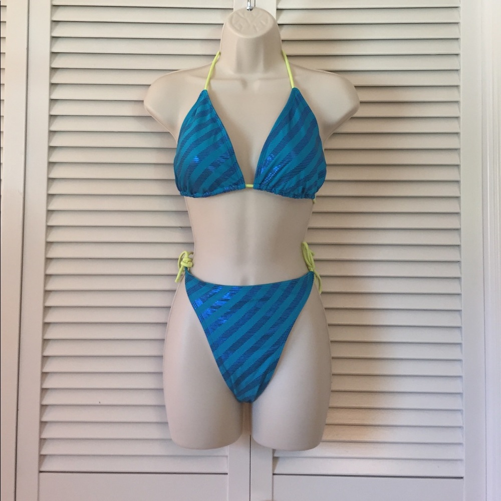 Electric Blue Bikini Swimsuit