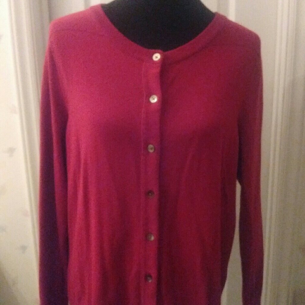 Eddie Bauer Womens L Cardigan sweater