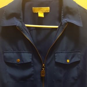 Michael Kors Zip Up Blouse
