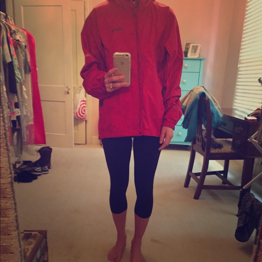 Marmot red windbreaker