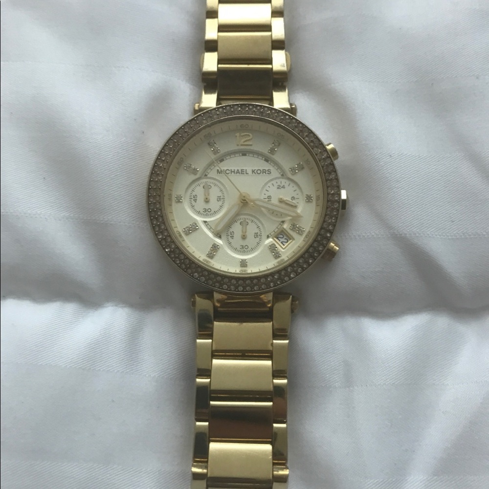 Michael Kors gold plated watch