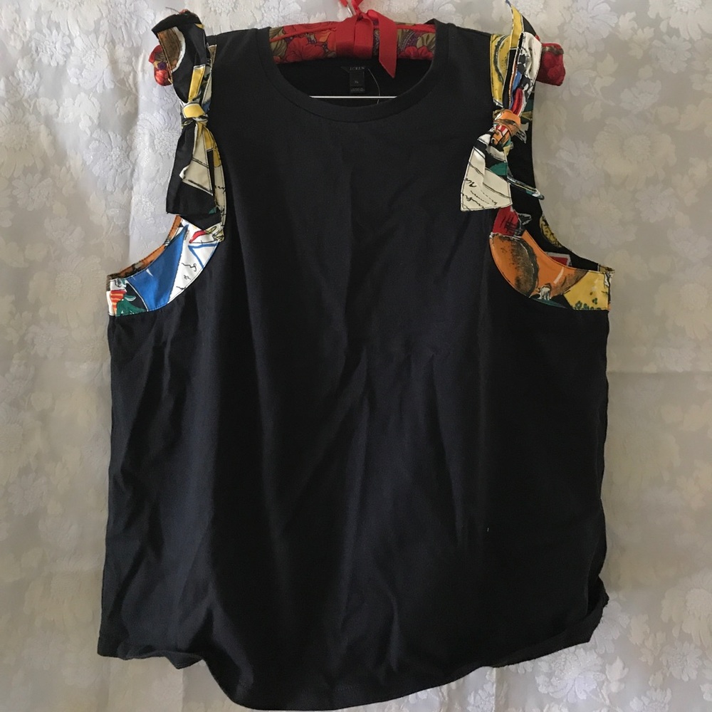 J Crew Bow Detail Top