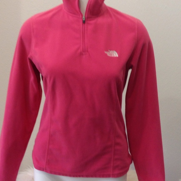 The North Face Jackets & Blazers - The North Face Pink Pullover Zip Jacket  Sz M